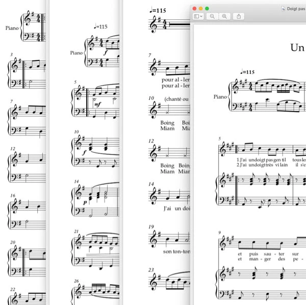 Un doigt pas gentil - Le pack piano