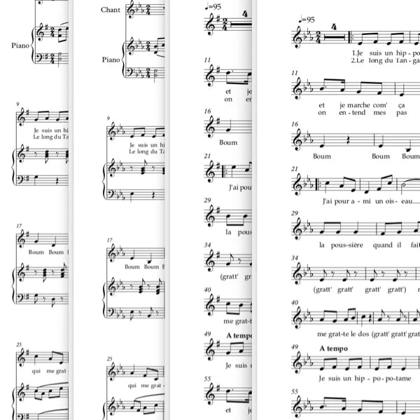 Un hippopoquoi ? - Piano accompagnement + chant pour chorales