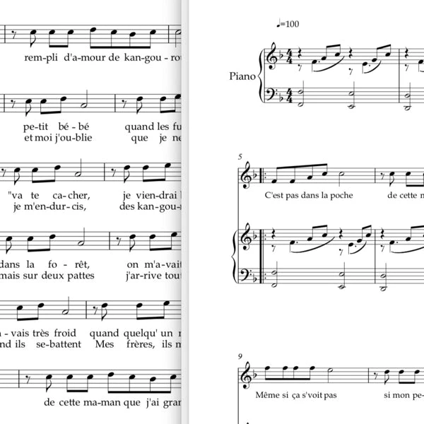 C’est pas dans la poche - Piano accompagnement + chant pour chorales