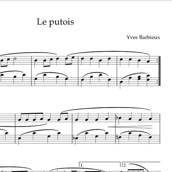 Mais où est le putois ? - Piano intermédiaire